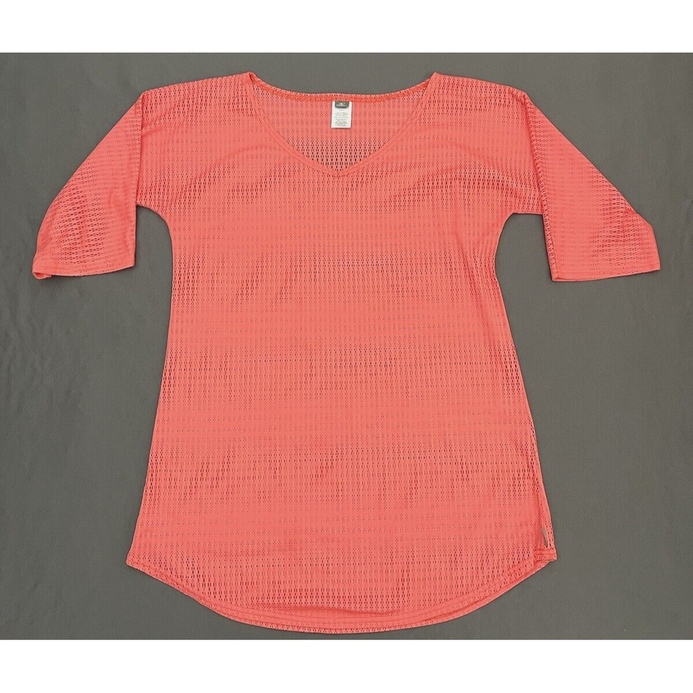 O'Neill Womens XS Coral Mesh Swimsuit Cover Up 3/4 Sleeve Lightweight - Picture 4 of 9